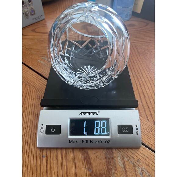 Waterford Clear Etched Crystal Basket With Handle No Box Center Piece - Picture 12 of 12